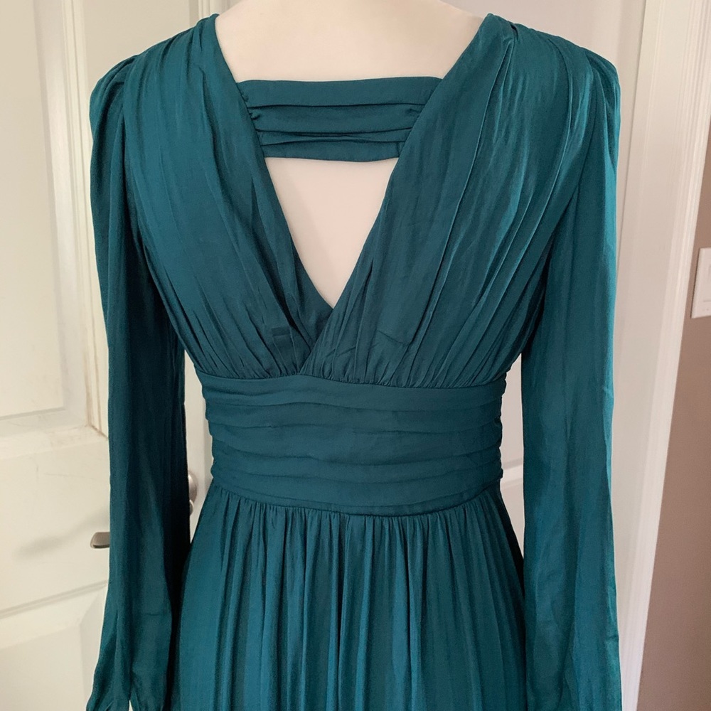 Anthropologie Teal High Low Dress - Picture 11 of 15